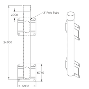 Side Mount for 2" Wonder Poles