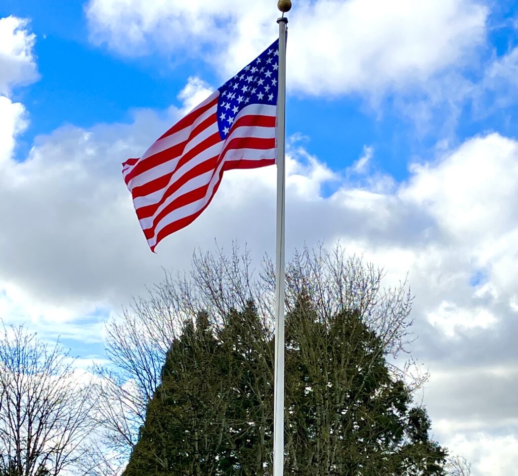 US Flag Storm Tough